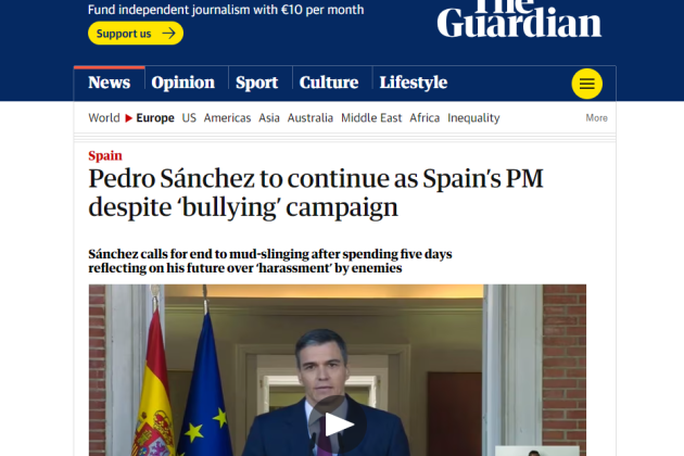 The Guardian Pedro Sanchez