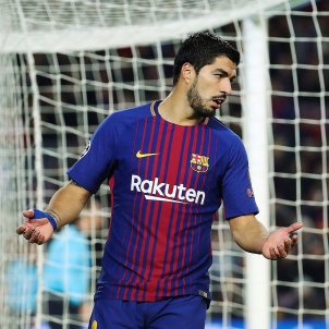 Luis Suarez gol Barça Sporting Champions   EFE