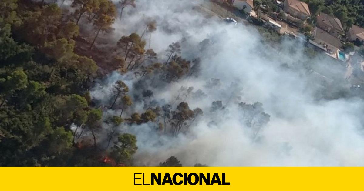 Un Incendio Forestal En La Torre De Claramunt Obliga A Confinar Una