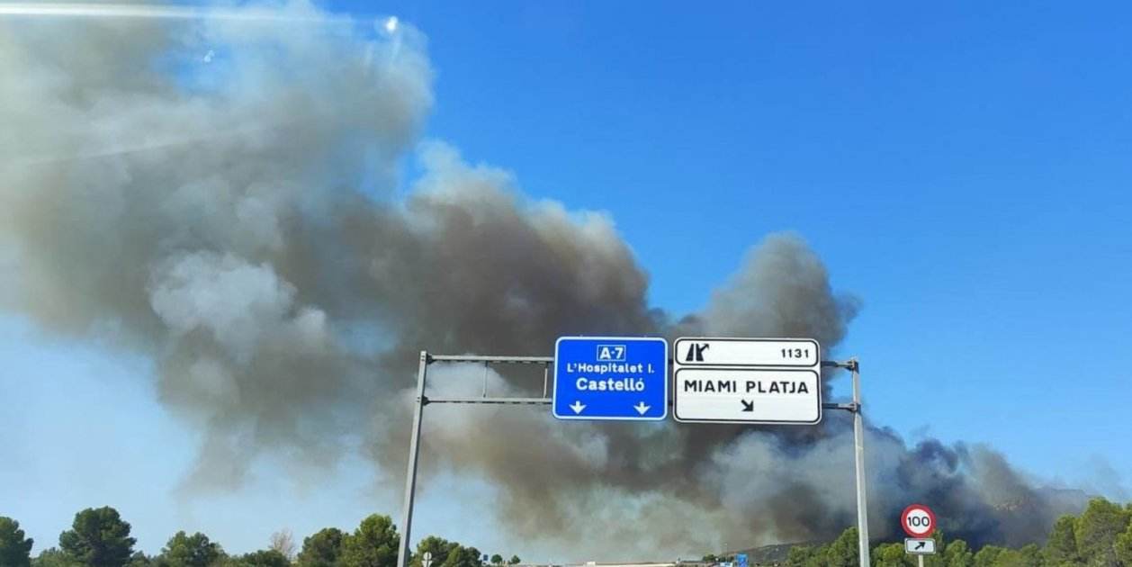 Controlado El Incendio En Mont Roig Del Camp Que Ha Obligado A Cortar