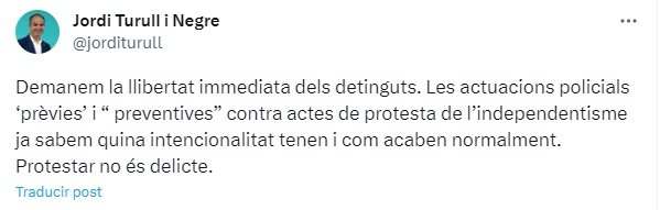 Alerta Solid Ria Exige La Libertad De Los Independentistas Detenidos