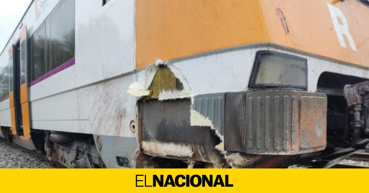 Un Desprendimiento En Vacarisses Provoca El Descarrilamiento De Un Tren