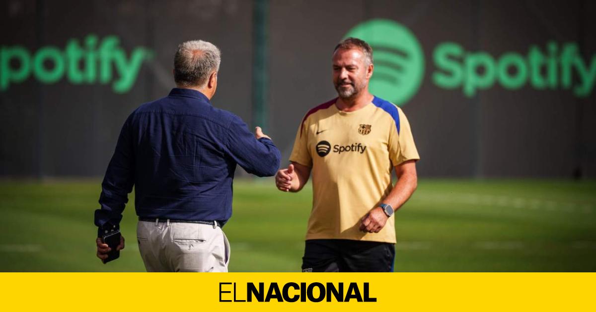 Llamada a Joan Laporta se ofrece a jugar para Flick llega ya al Barça