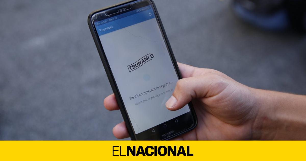 El Tsunami Democr Tic Utiliza La App Por Primera Vez