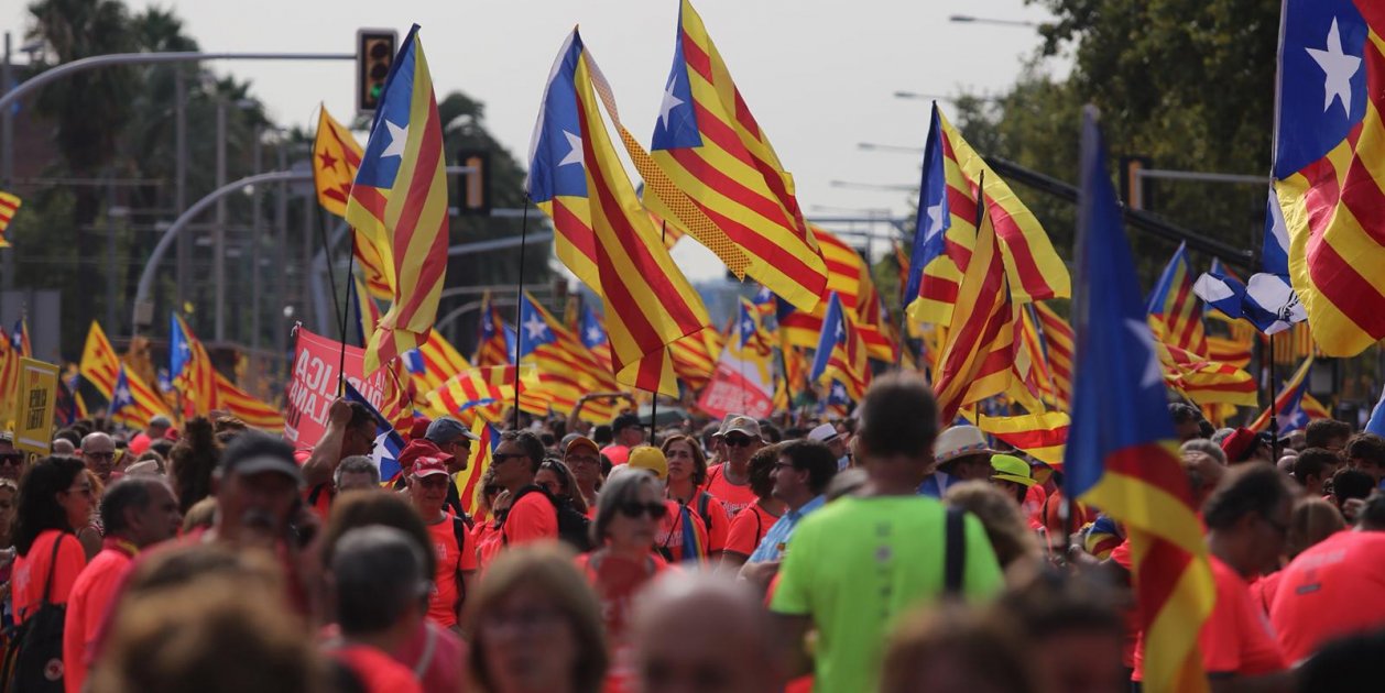 The plans for this year's Catalan national day protest