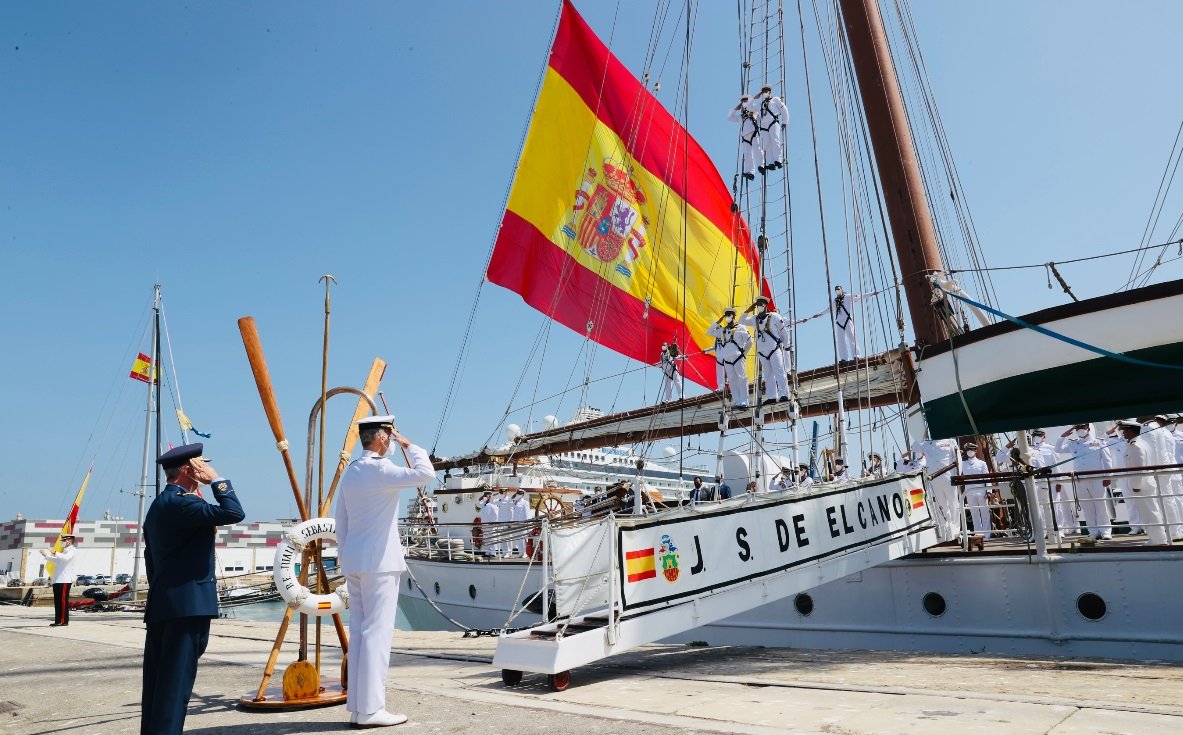 El vaixell Juan Sebastián Elcano d'Elionor, implicat en el tràfic de drogues amb 150 quilos a bord