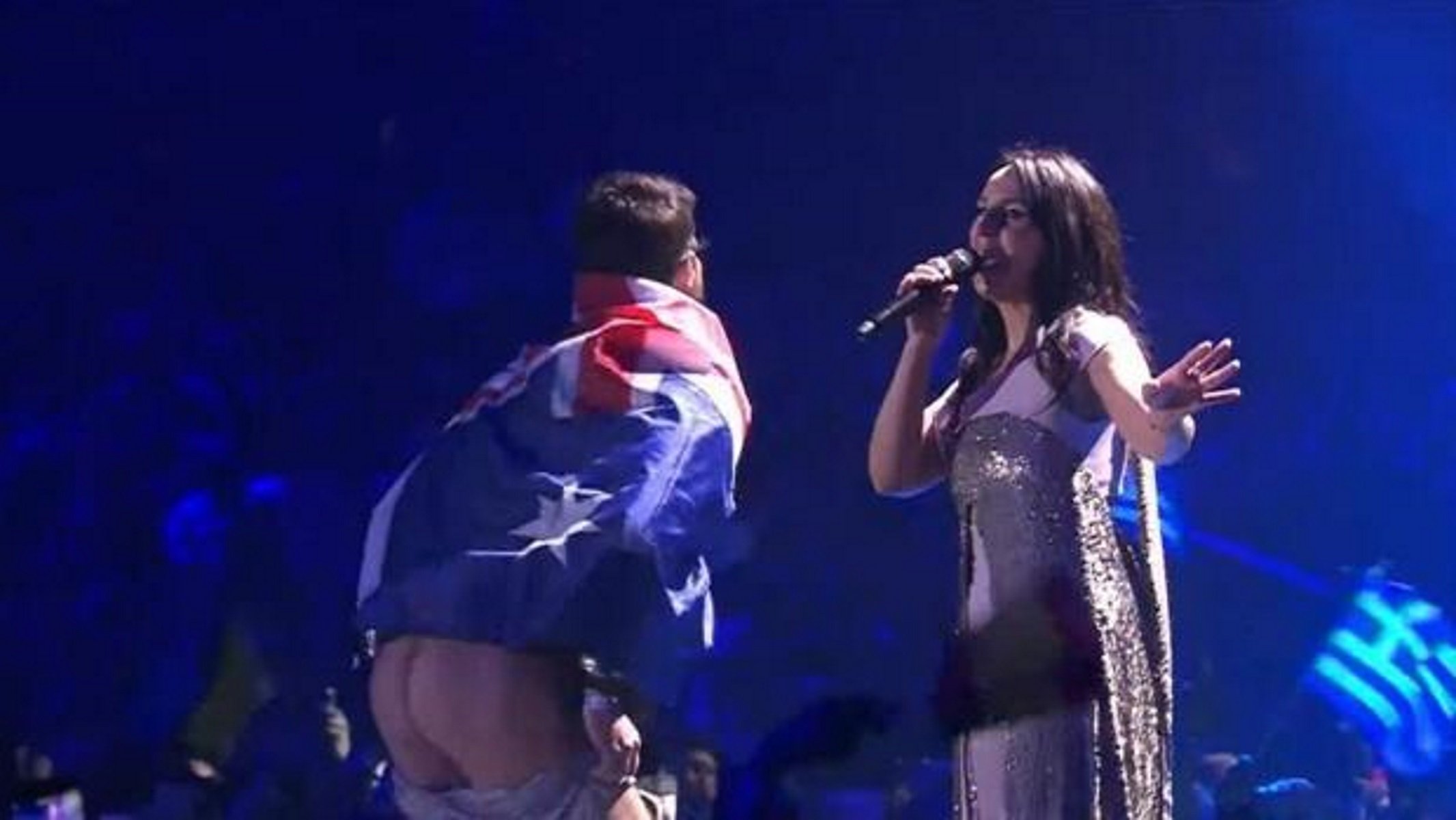 L’espontani que va ensenyar el cul a Eurovisió ho pot pagar car