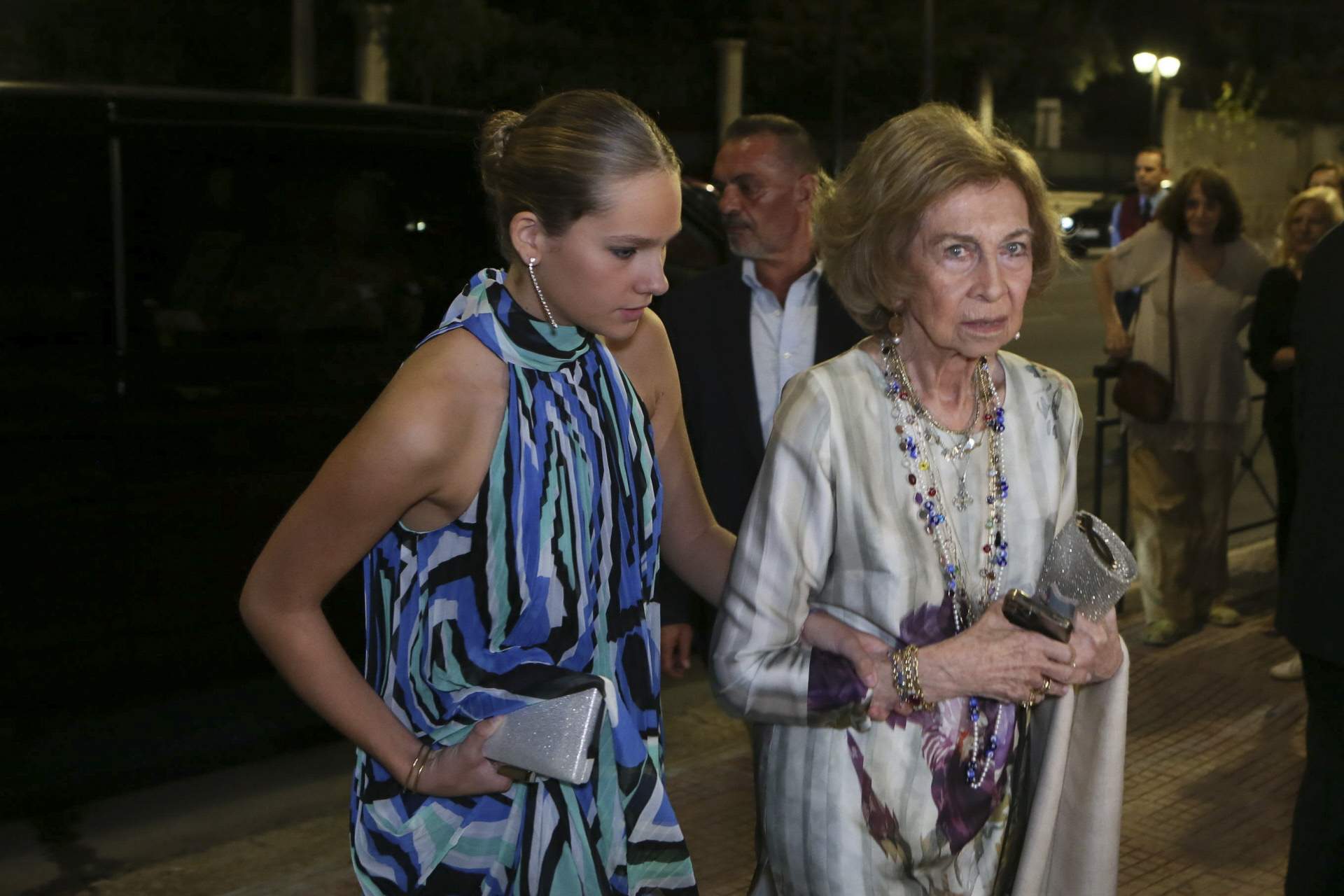 Boda real: imágenes de Irene de Grecia, tía Pecu, muy deteriorada por el Alzhéimer