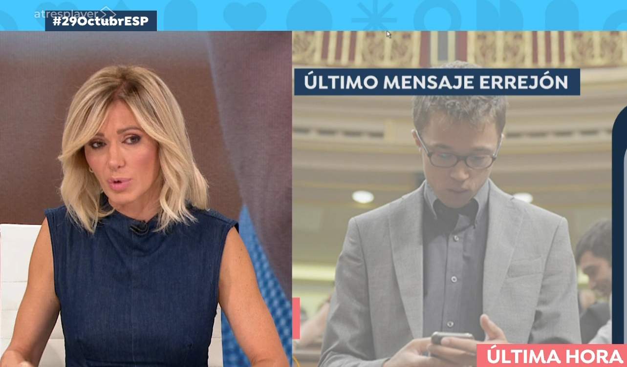 Susanna Griso revela el whatsapp que li va enviar Íñigo Errejón de nit: dues paraules