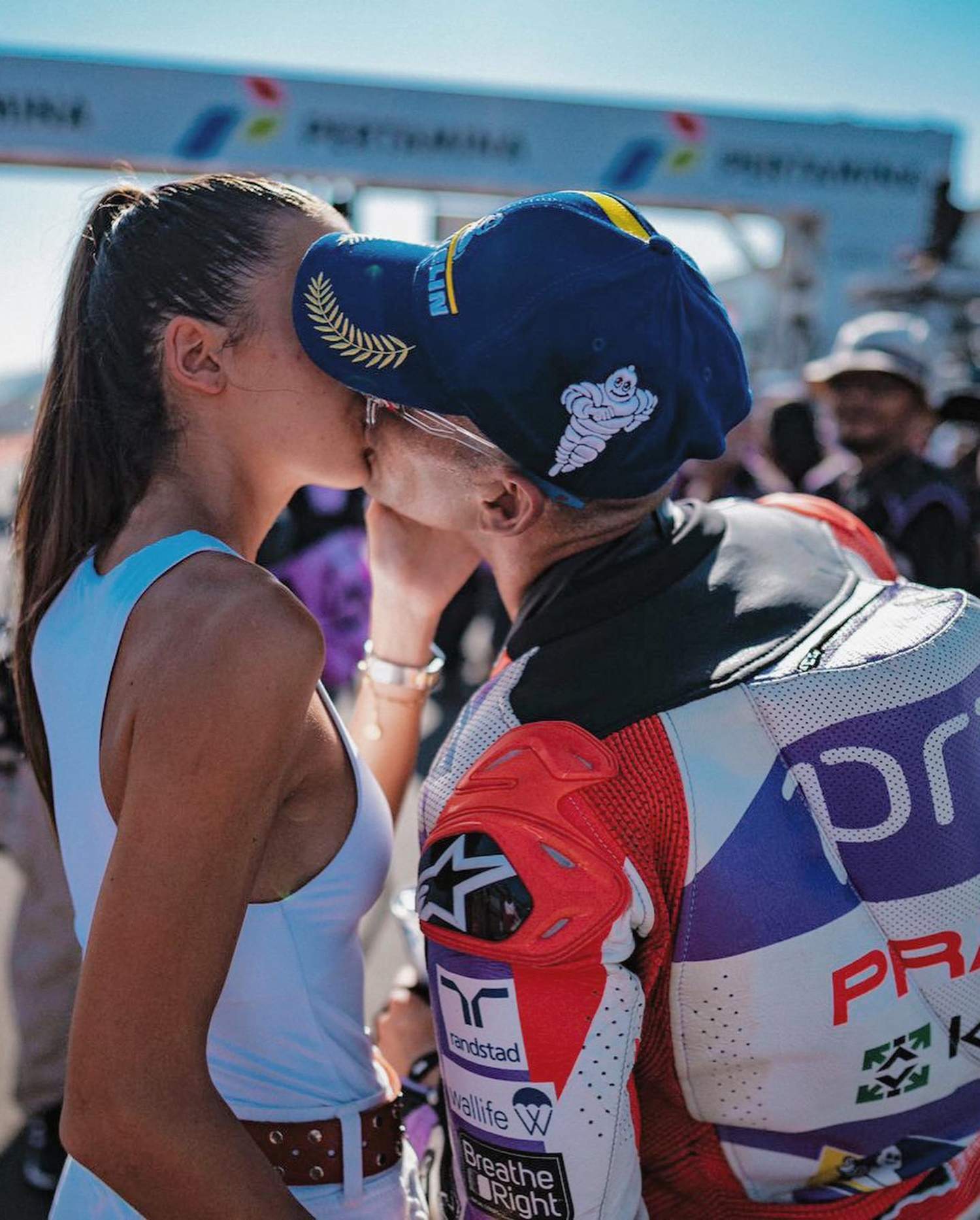 Maria, guapísima novia del flamante campeón del mundo de MotoGP, Jorge Martín: imágenes brutales juntos