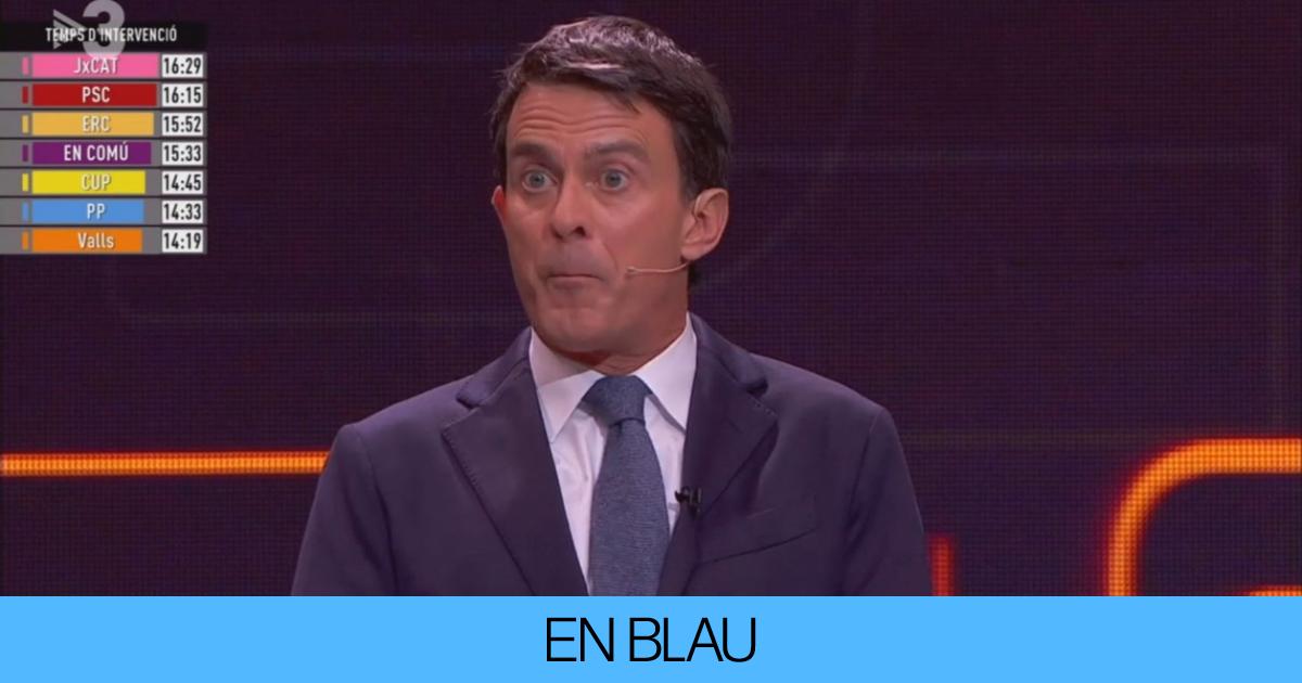 La foto inédita de Manuel Valls, alias Mr. Bean, en el debate electoral