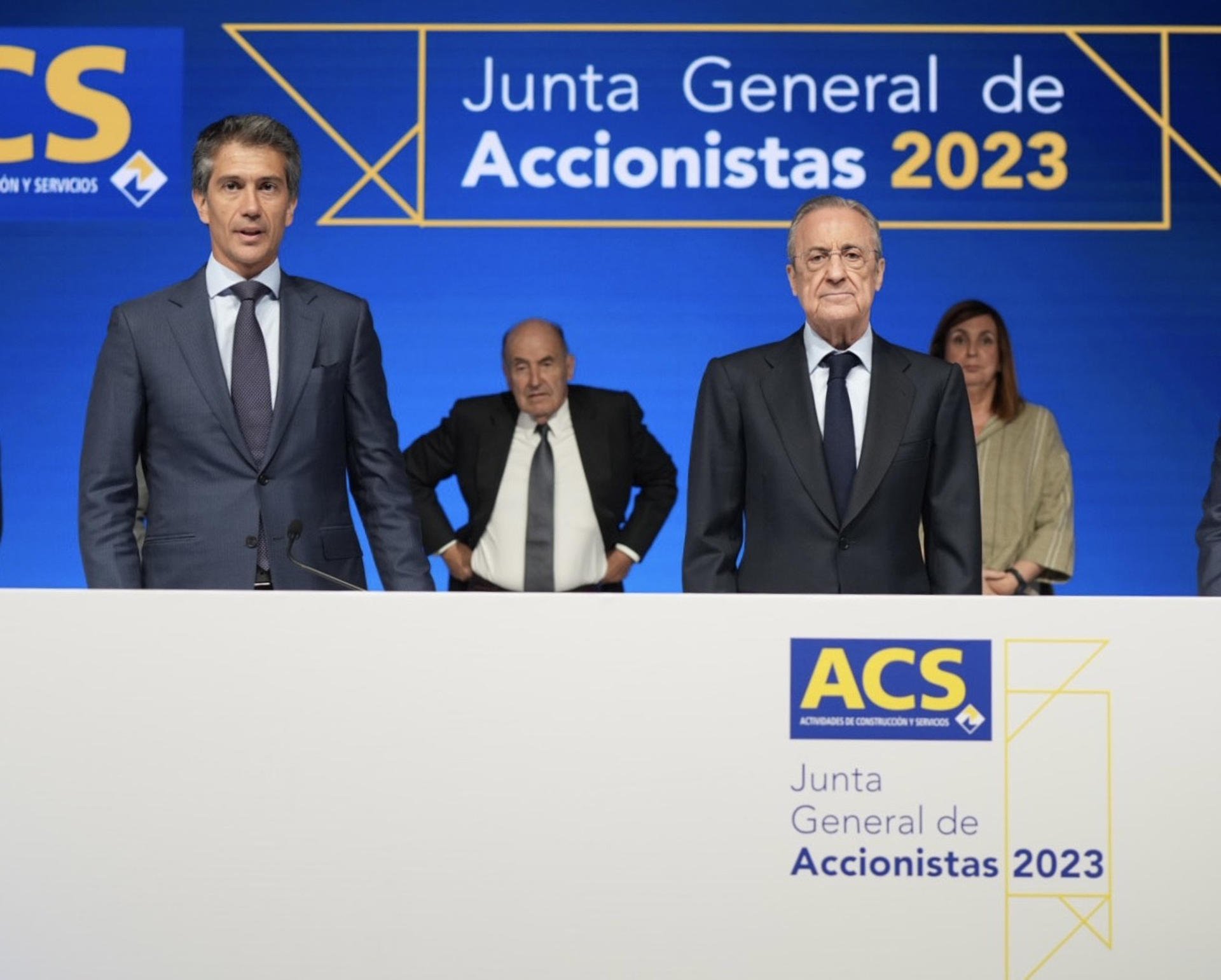 Florentino Pérez, reelegit president d'ACS: "No se'ns ha passat per la imaginació moure la seu"