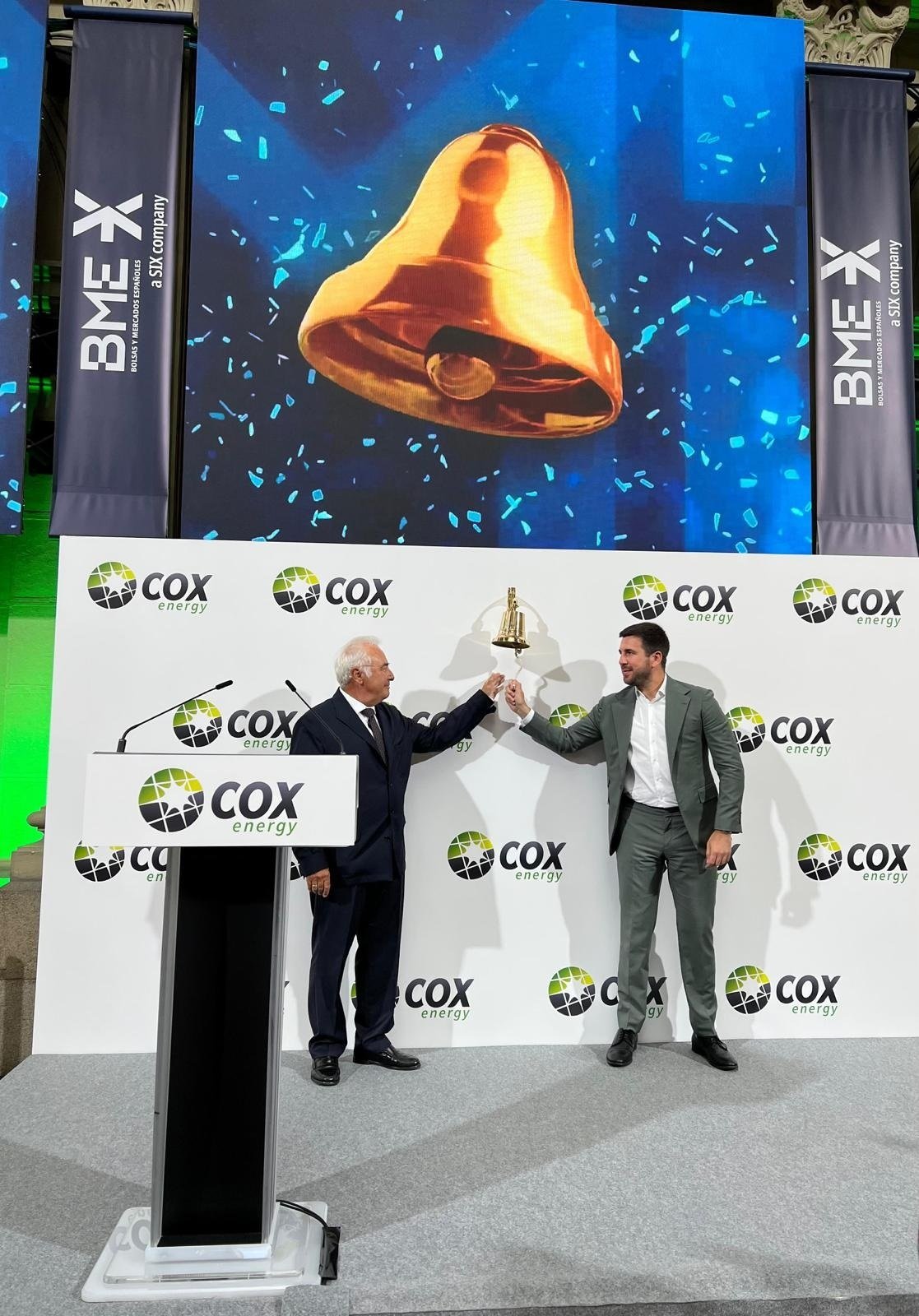 Cox Energy, dueña de Abengoa, debuta en bolsa con una subida del 18,4%