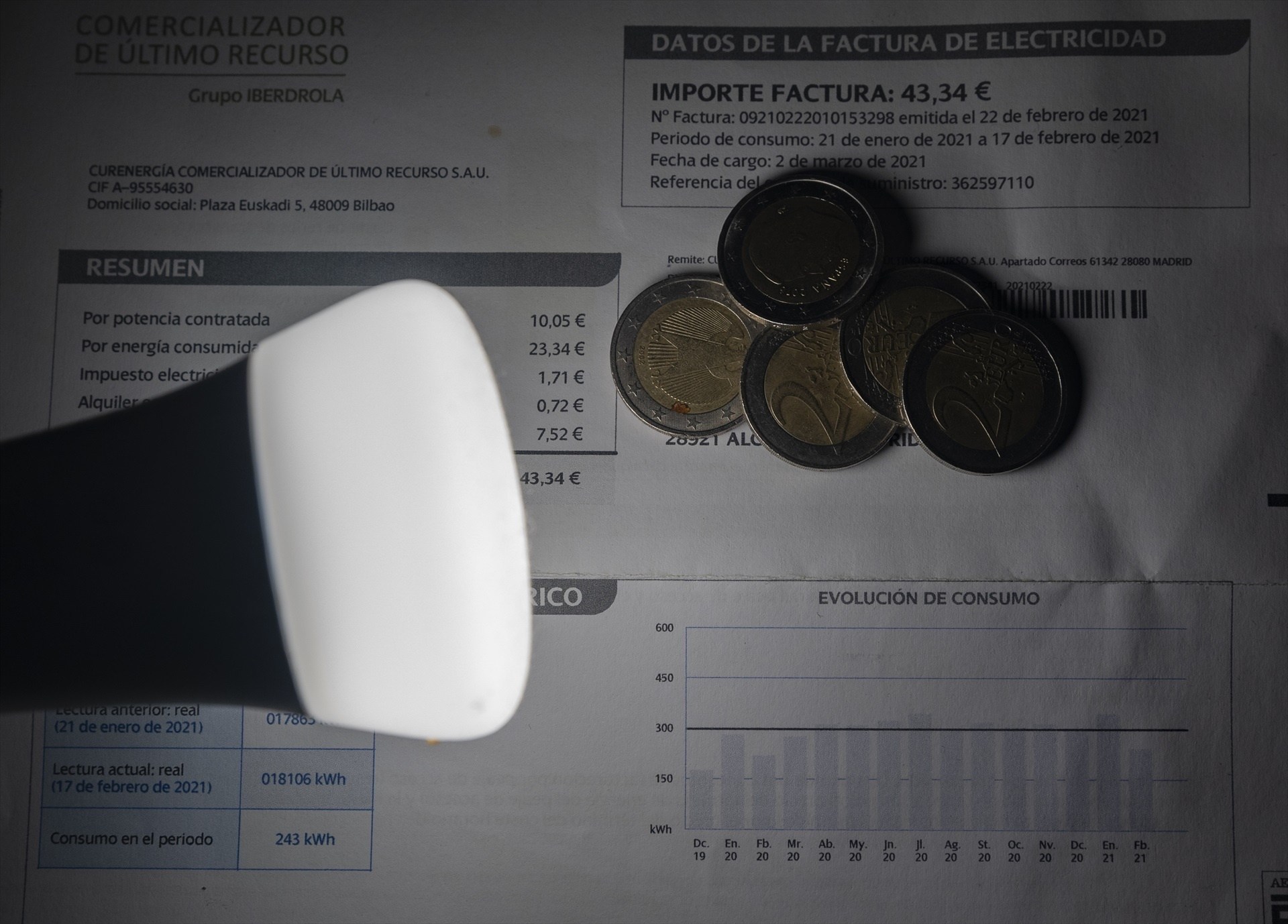 El precio de la luz caerá en picado este sábado: costará menos de 10 euros