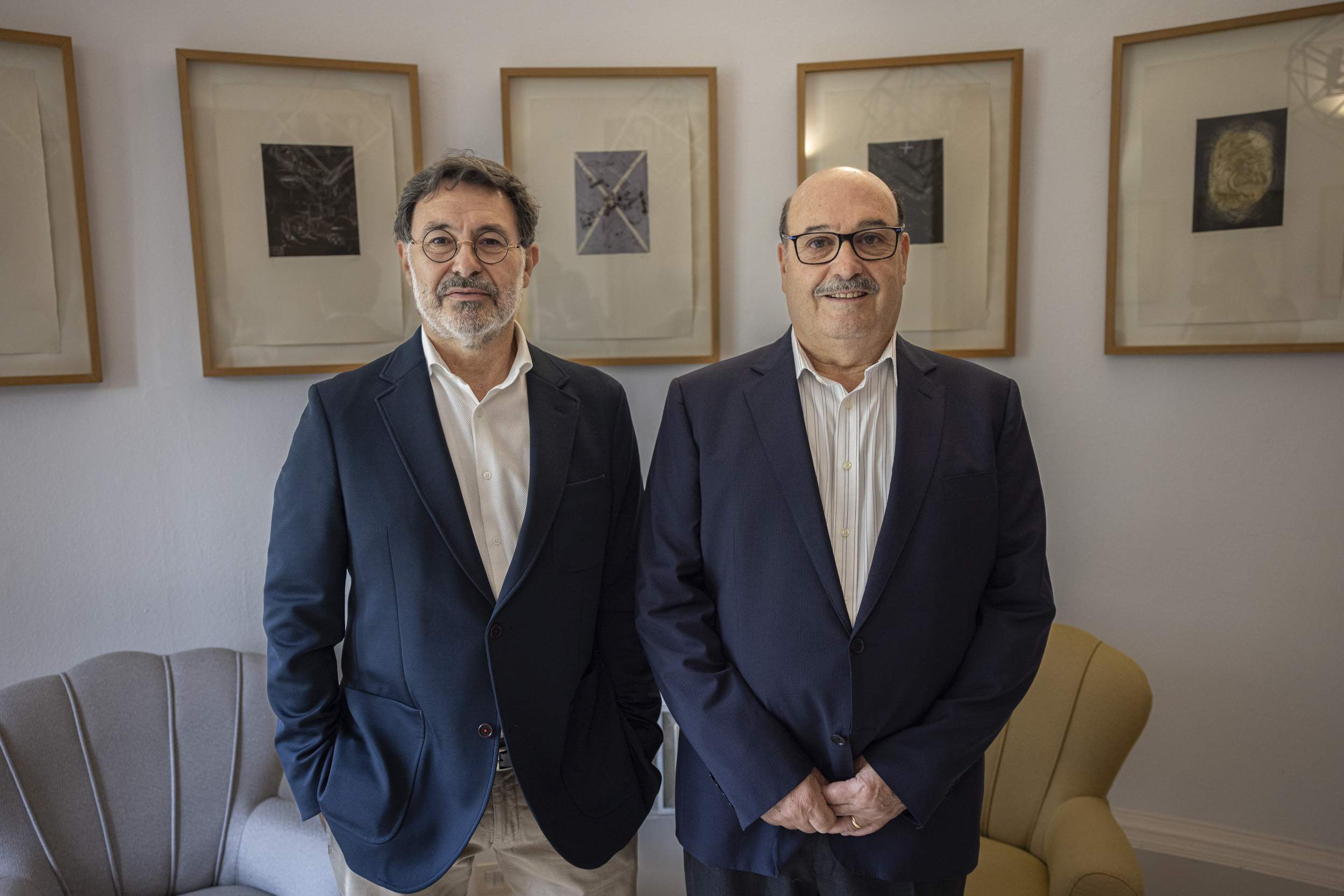 El conseller delegat de Maheso, David Aldea, i el seu president Josep Soler, ambdós membres de la família propietària. Montse Giralt
