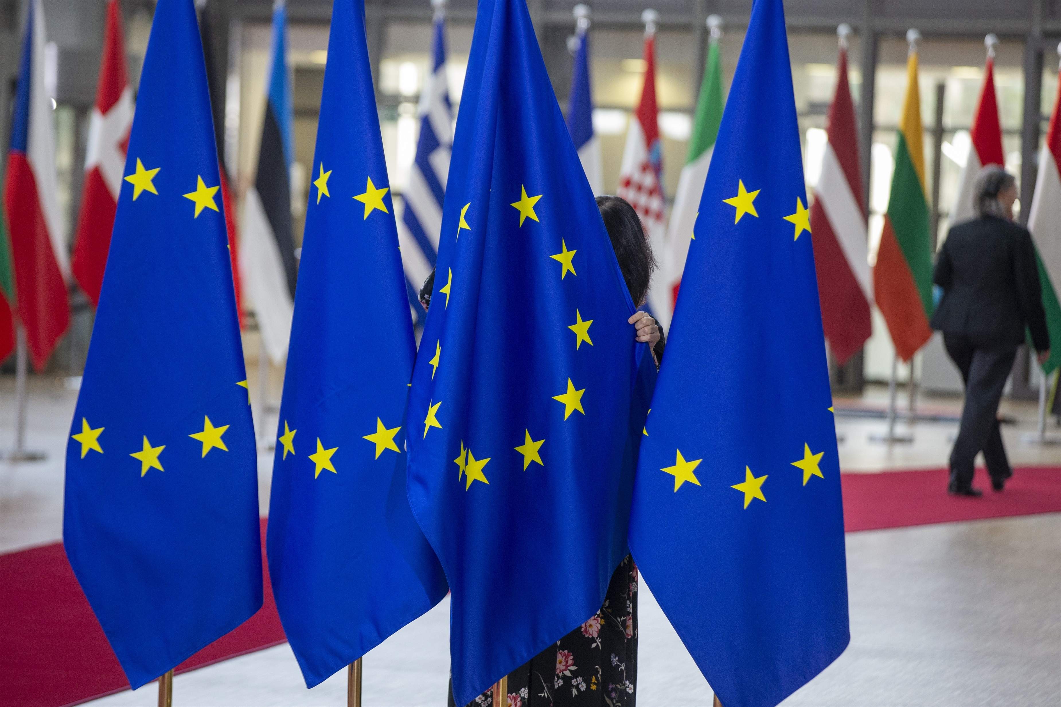 EuropaPress 4711643 banderas union europea archivo