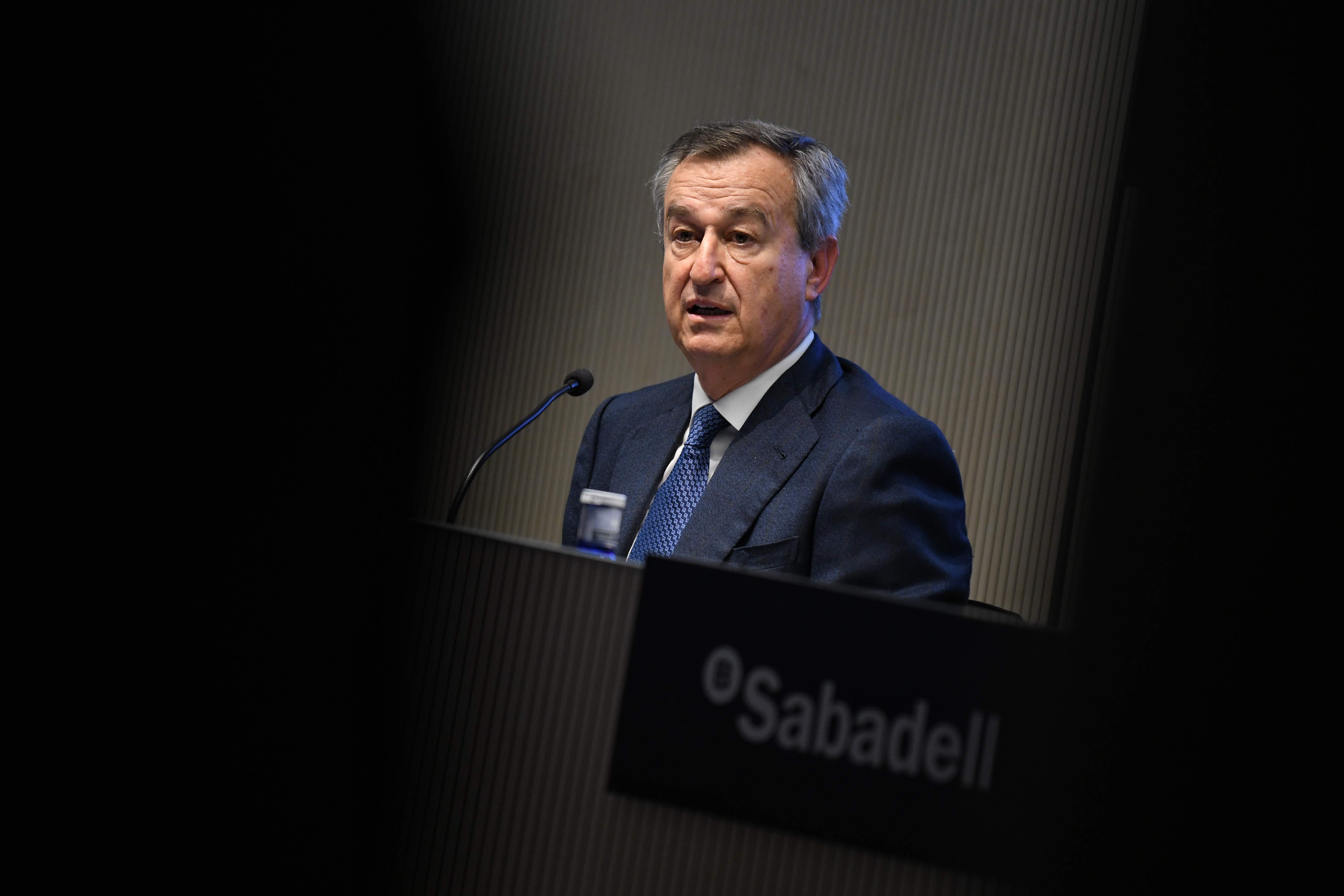 El consejero delegado de Banco Sabadell, César González-Bueno. EP