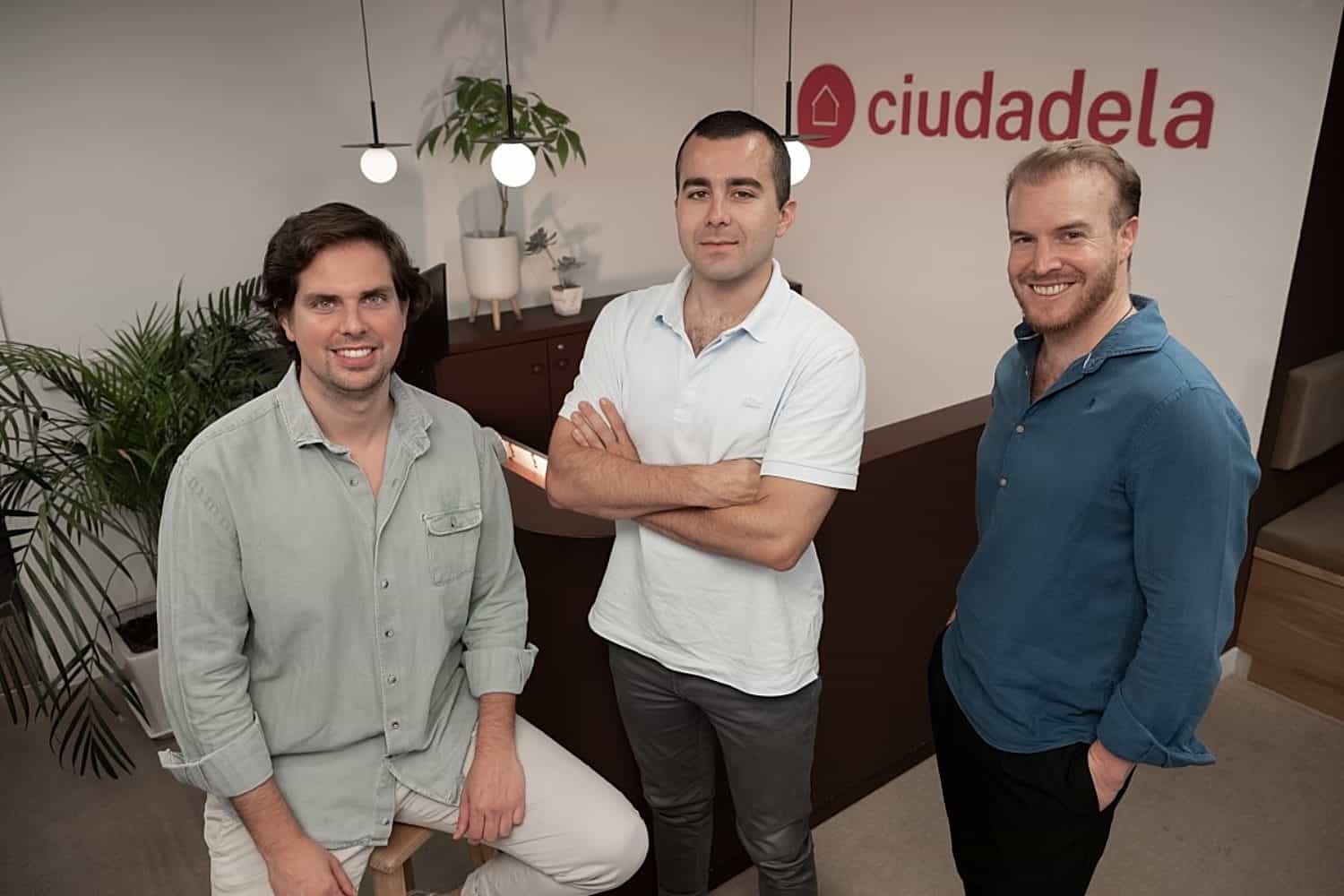 Jaime Llantada, Pablo Criado Pérez y Javier Garrido socios fundadores de la start up Ciudadela