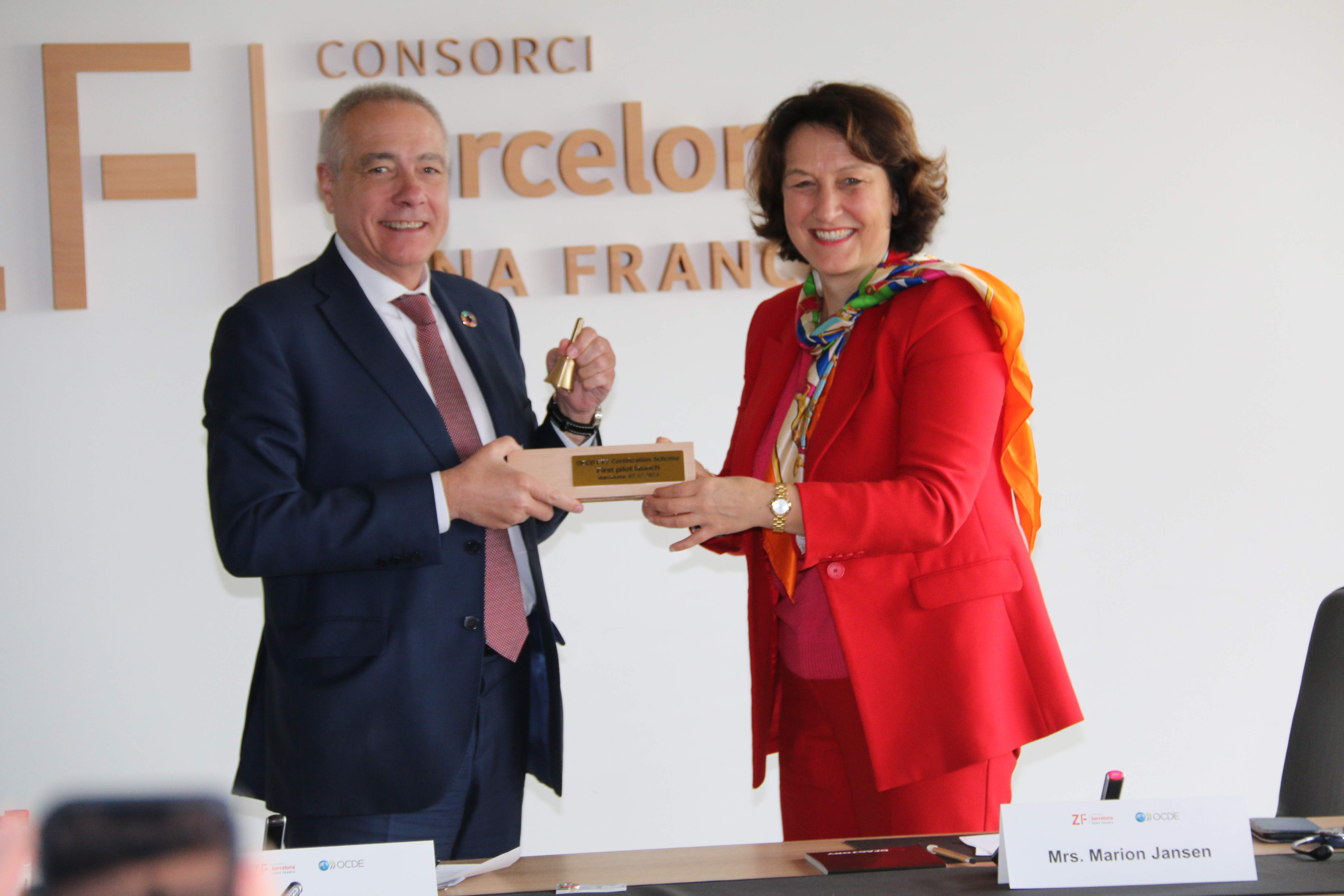 CZFB consorci zona franca barcelona ocde Pere Navarro Marion Jansen