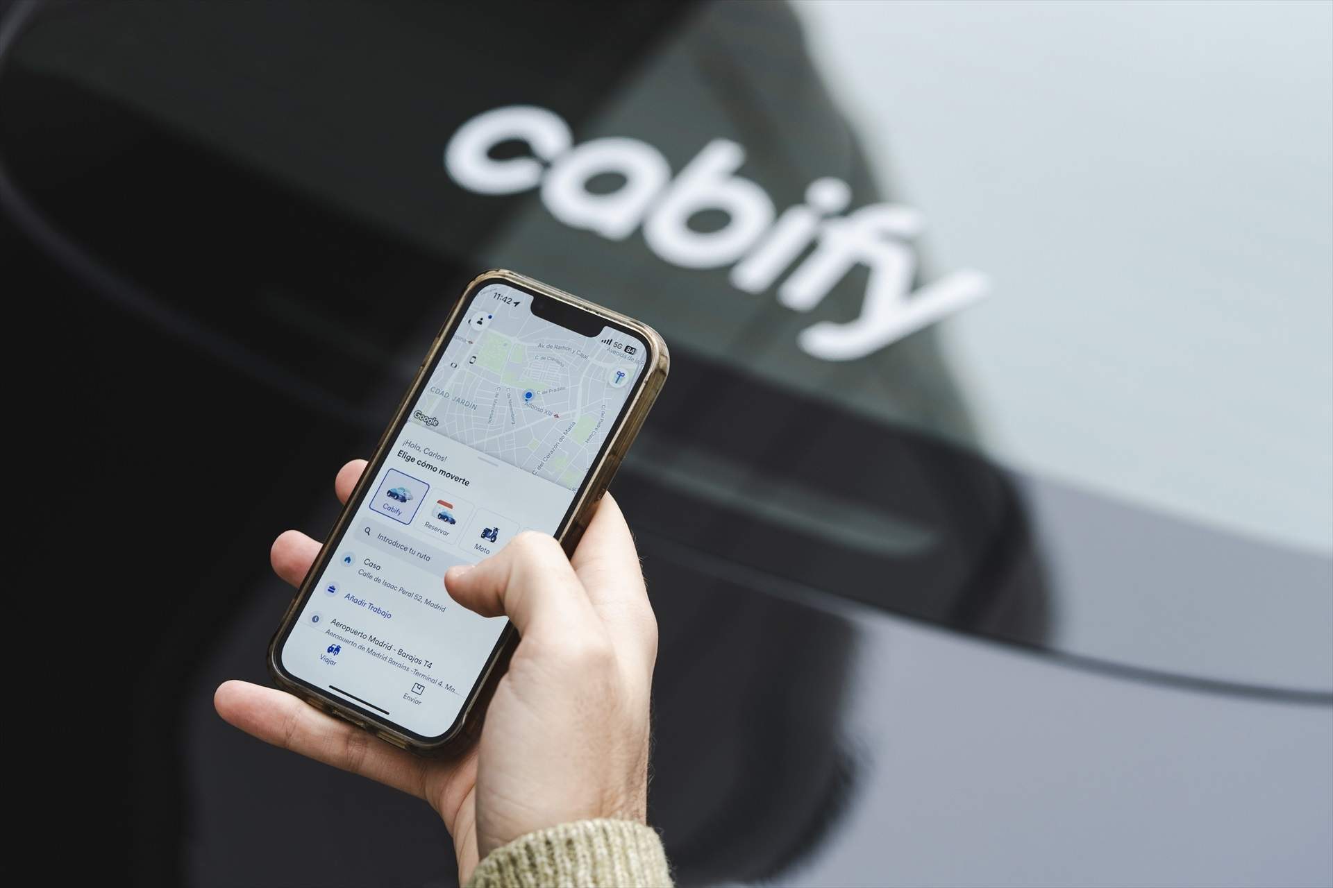 Plataforma de movilidad de Cabify. Europa Press