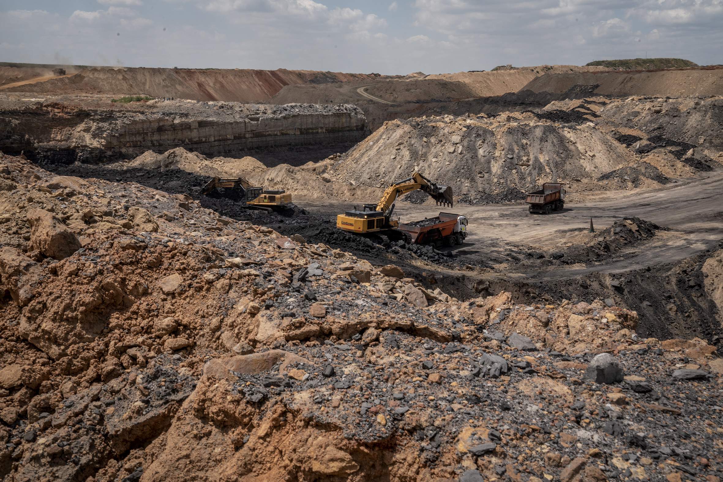 EuropaPress 6452008 mpumalanga aug 18 2023    mining vehicles are seen at coal mine in