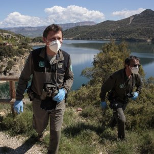 Agents Rurals prismàtics mascareta Tremp pantà Sant Agusti Coronavirus - Sergi Alcazar