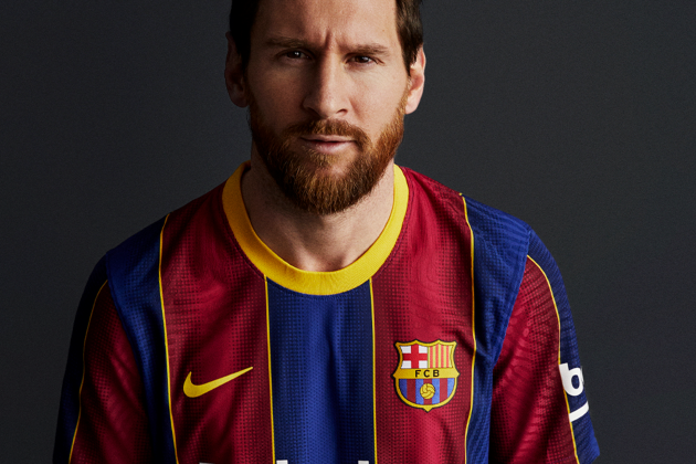 Leo Messi nova equipacio Barca temporada 2020:2021