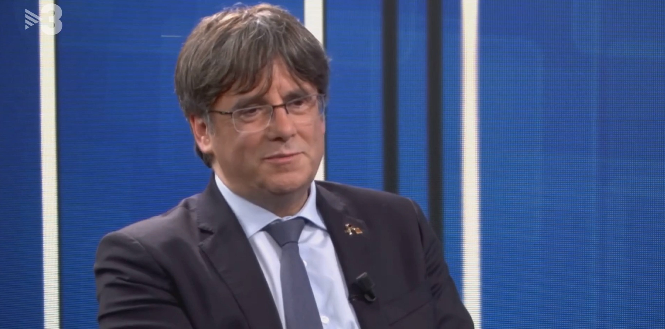 Carles Puigdemont, entrevistat a TV3 en ple pols amb Pedro Sánchez