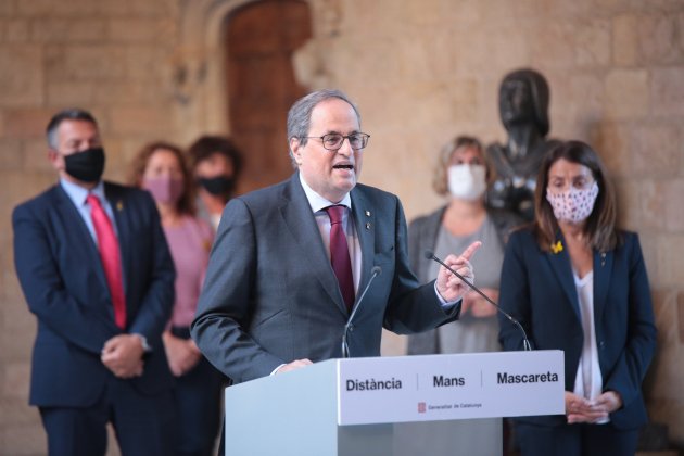 Declaracio institucional Quim Torra inhabilitación - Sergi Alcàzar