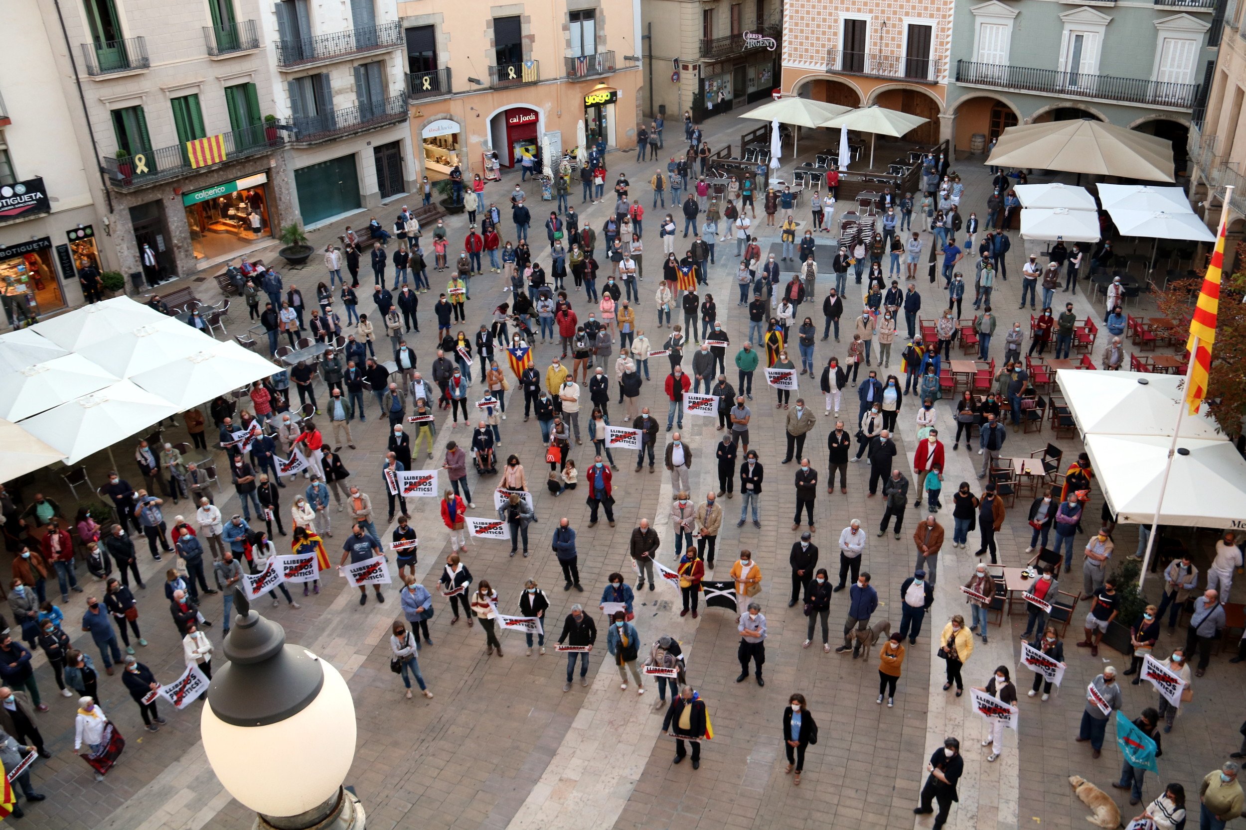 Manifestación en favor Torra Igualada / ACN