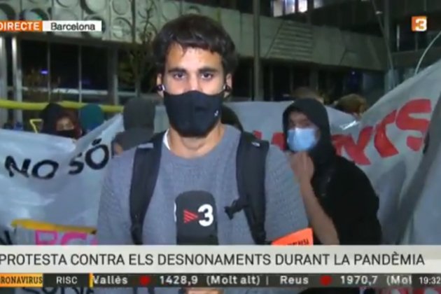 Aitor Álvarez reportero agresión manifestación Plaza Sant Jaume TV3