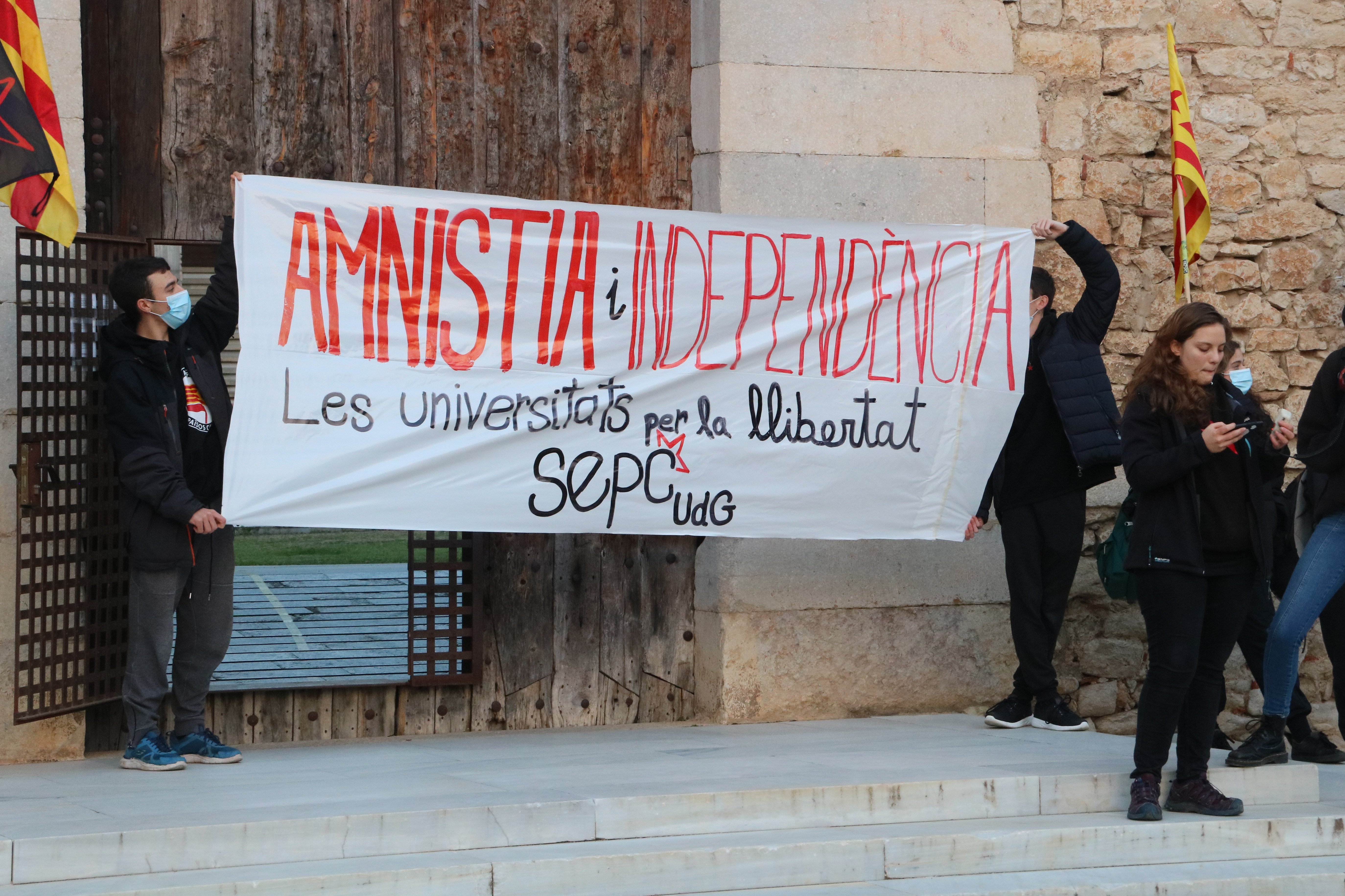 manifestación girona pablo hasél 19/02 / acn