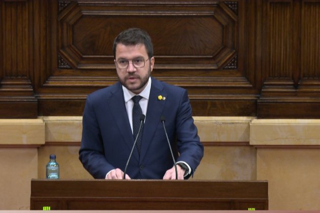 Ple investidura Aragonès discurs 2 /  Captura Parlament