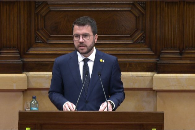 Ple investidura Aragonès discurs 4   Captura Parlament