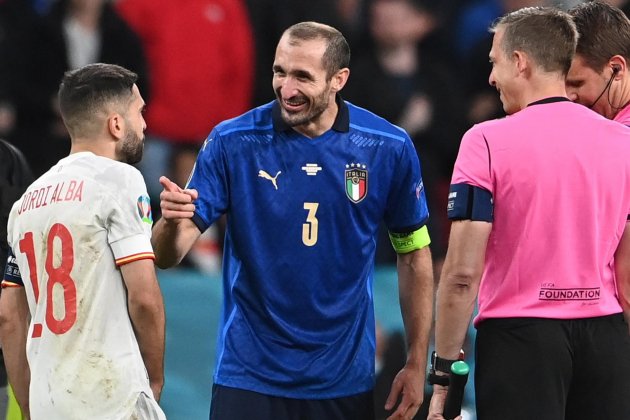 Chiellini i Jordi Alba Italia Espanya EFE