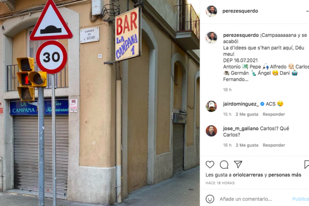 Perfil de Instagra de Xavier Pérez Esquerdo Perfil de Instagra de Xavier Pérez Esquerdo