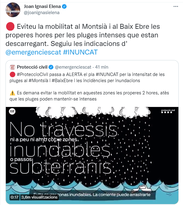 Tuit Elena aiguats Montsià