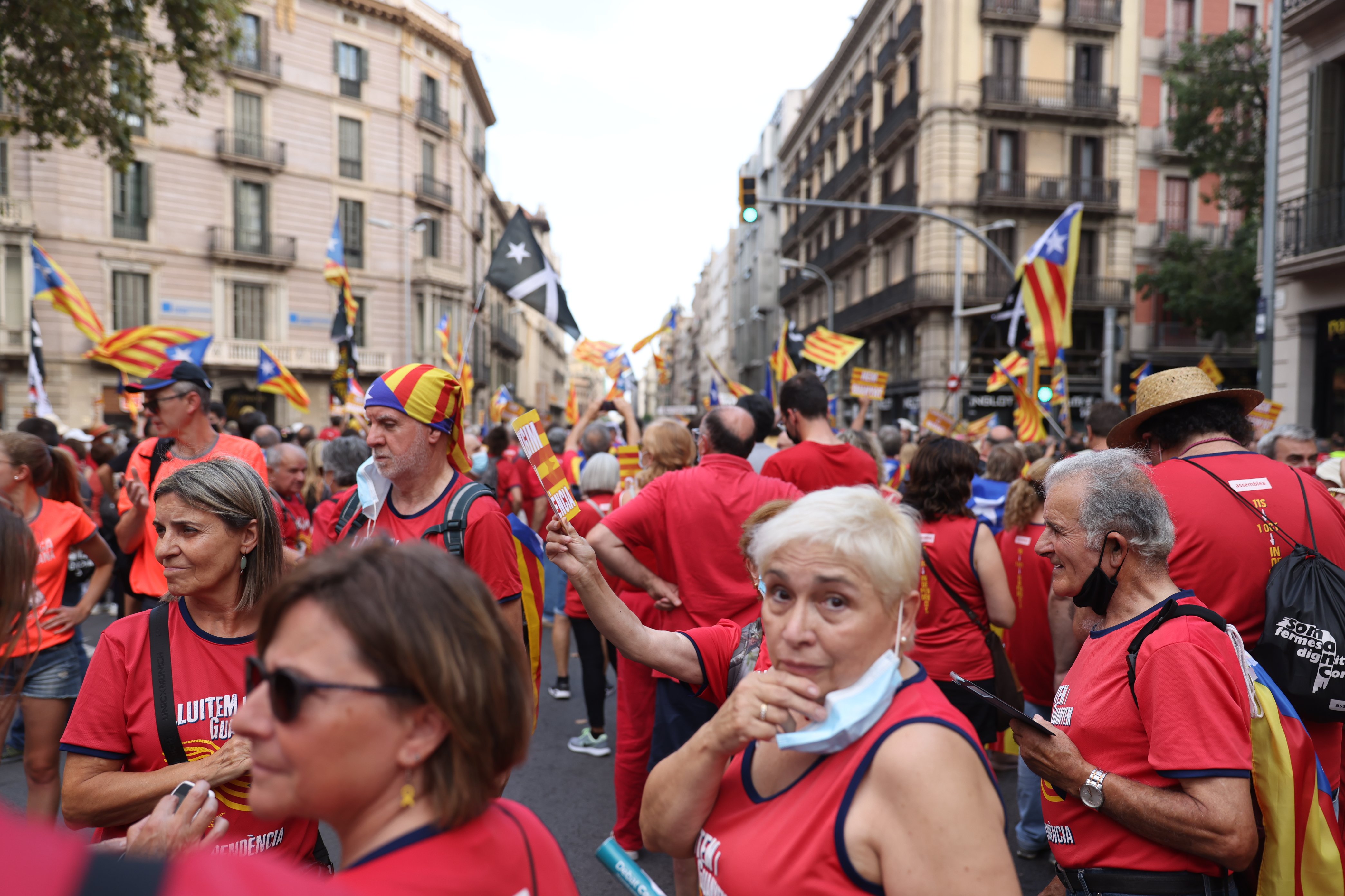 ambiente diada de catalunya, via laietana - Sergi Alcàzar