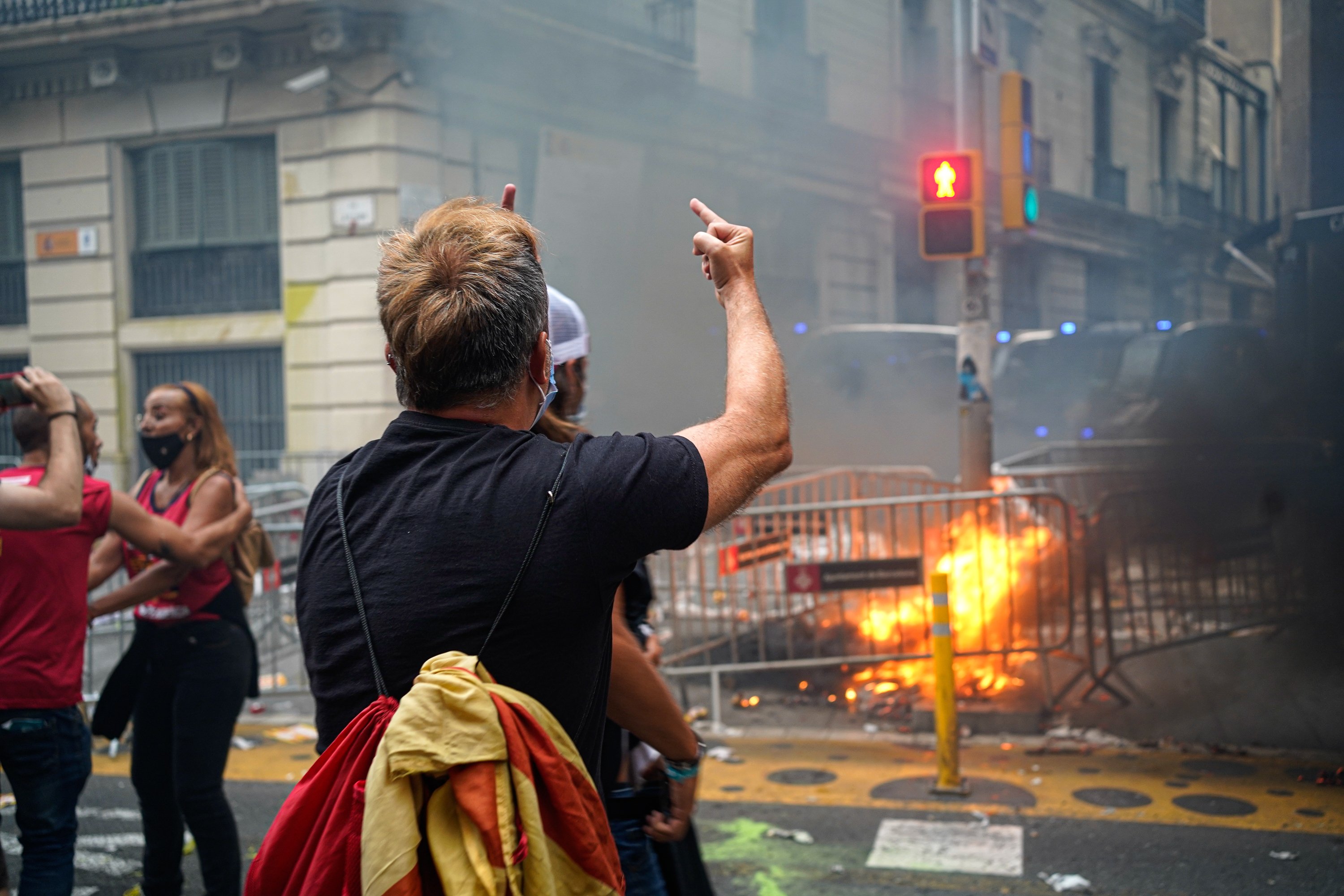 jefatura de policia diada de catalunya - Pau de la Calle