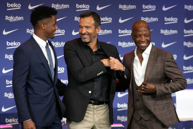 Ansu Fati Jorge Mendes padre Bori Barca EFE