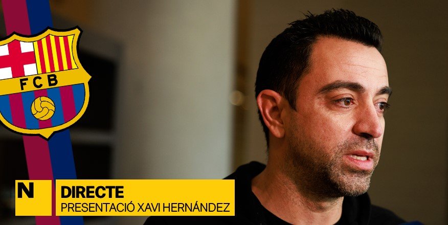 Presentació De Xavi Hernández Com A Nou Entrenador Del FC Barcelona, En ...