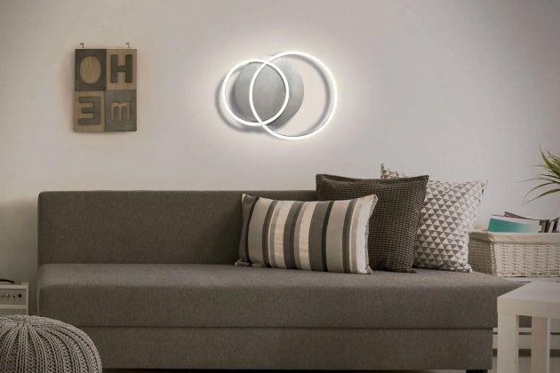 Lámpara LED geométrica redonda de Livarno Home a la venta en Lidl