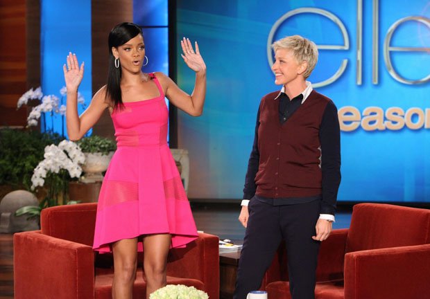 Rihanna y Ellen DeGeneres