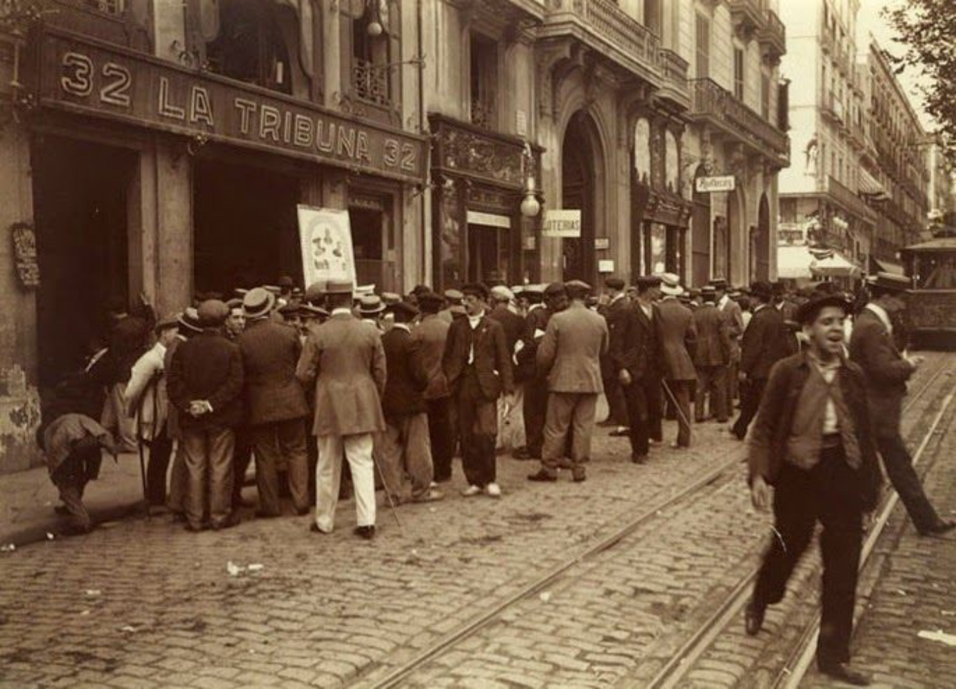 Rambla de Barcelona (1907). Fuente Ayuntamiento de Barcelona