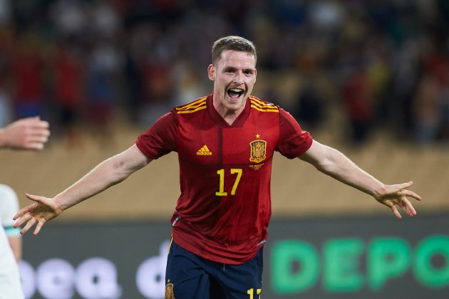 Sergio Gomez celebracion seleccion espanola Espana EuropaPress