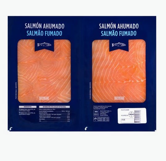 Salmon ahumado de Hacendado a la venta en Mercadona