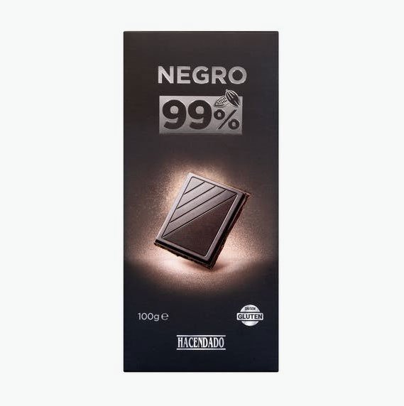 Xocolata negra 99% d'Hacendado a la venda en Mercadona2