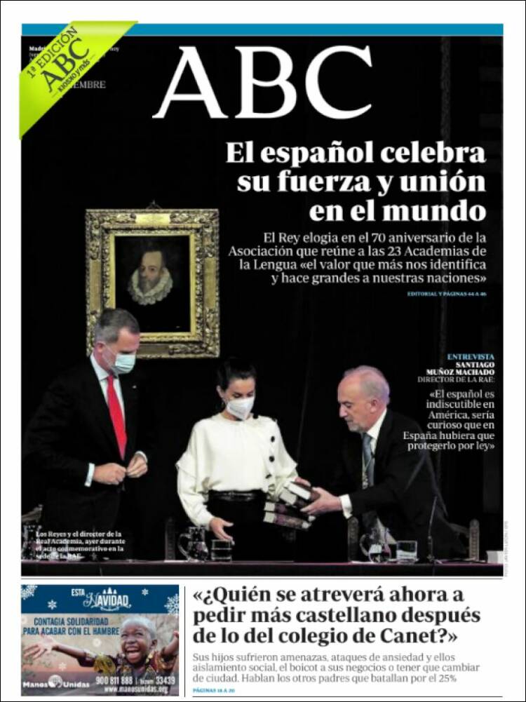 portada abc 11 diciembre 2021