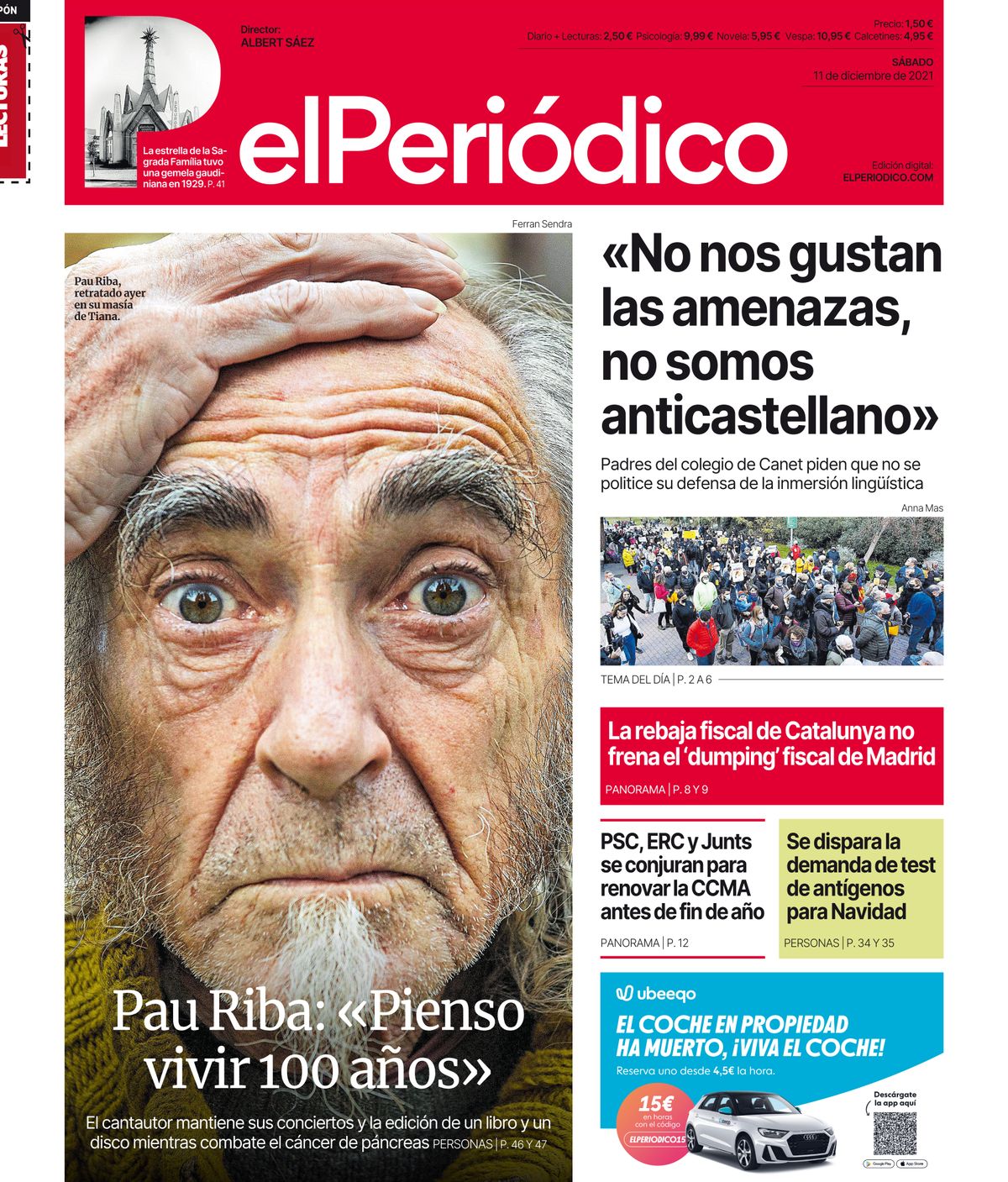 portada el periodico 11 diciembre 2021