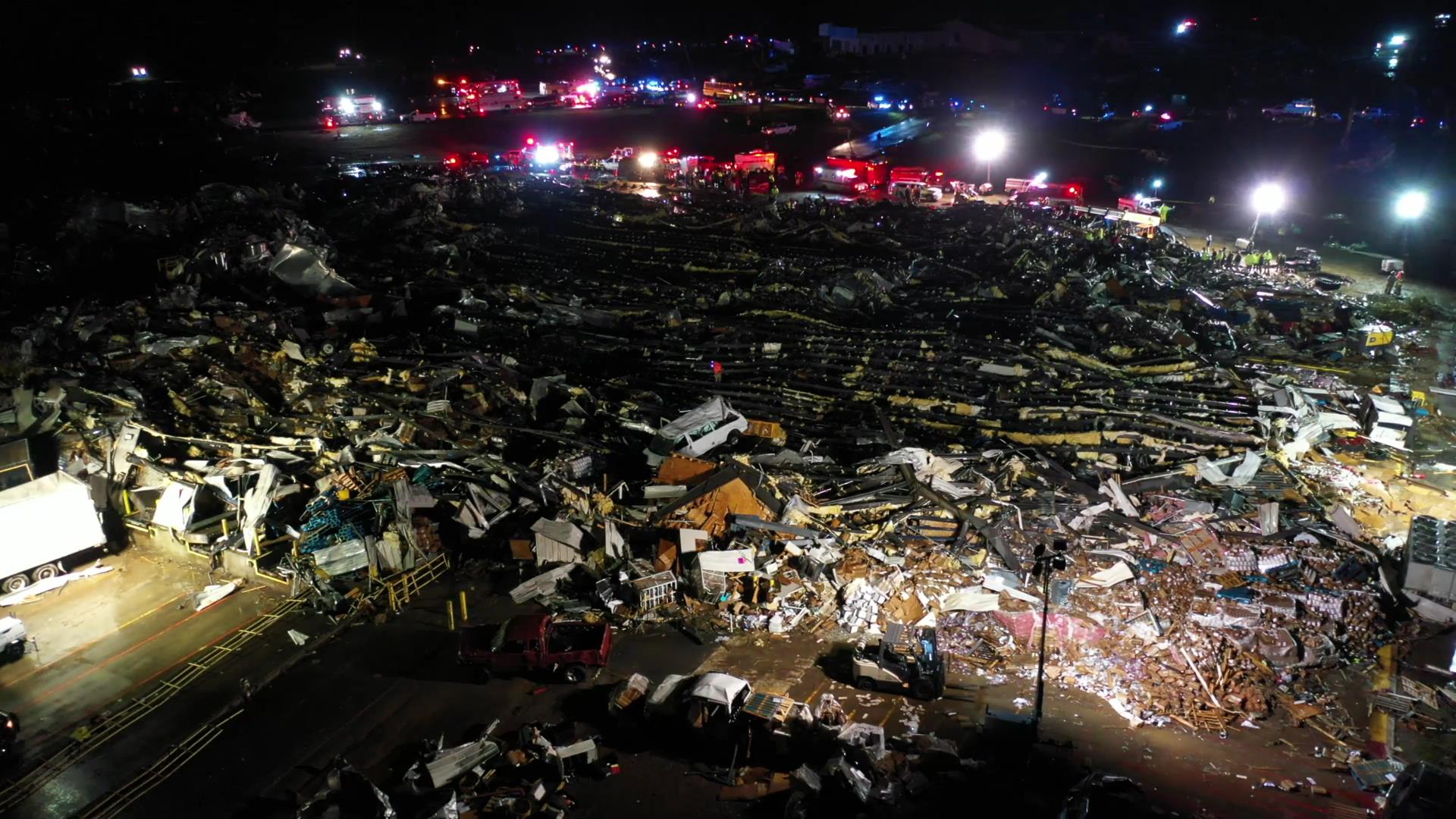 Efectes devastadors dels tornados a Kentucky, es calculen més de 50 morts